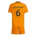 Maillot de foot Real Madrid Eduardo Camavinga #6 Extérieur vêtements enfant 2024-25 Manches Courtes (+ pantalon court)